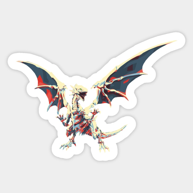 Blue Eyes White Dragon Sticker by Bajingseng